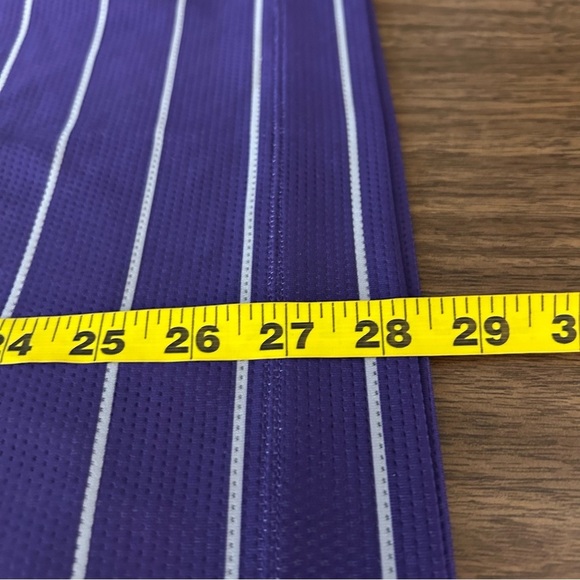 ❤️ Nike golf Women's Purple Striped Polo Shirt M - Picture 8 of 8